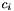 $ c_i$