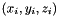 $ (x_i, y_i, z_i)$